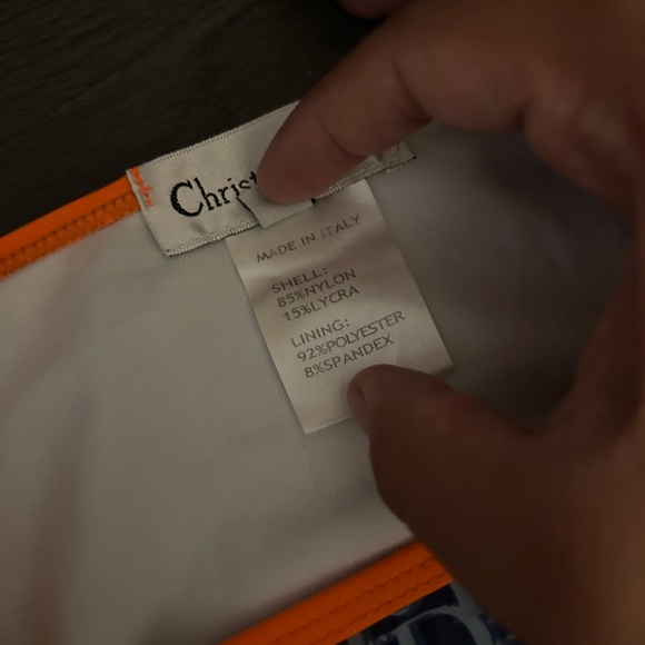 Dior Navy and Orange Bikini - Picture 3 of 4